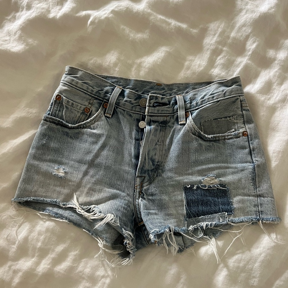 Levi’s Distressed Denim Cutoff Shorts